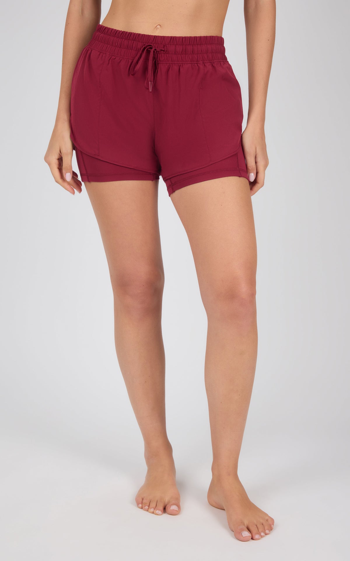 90 Degree by Reflex Lightstreme 2-in-1 Running Shorts with Drawstring