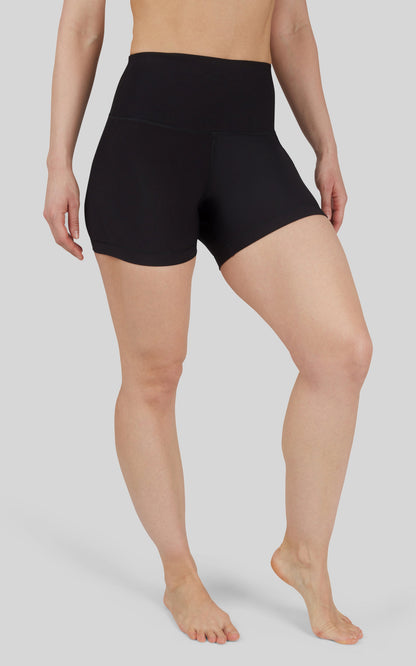 90 Degree by Reflex 2 PK 5" Ribbed Elastic Free Waisband Short