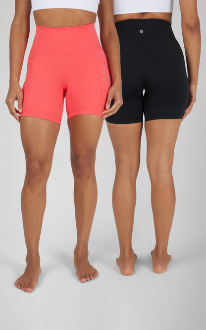 90 Degree by Reflex 2 PK Wonderlink 7" Side Pocket Short and Everyday Classic Short