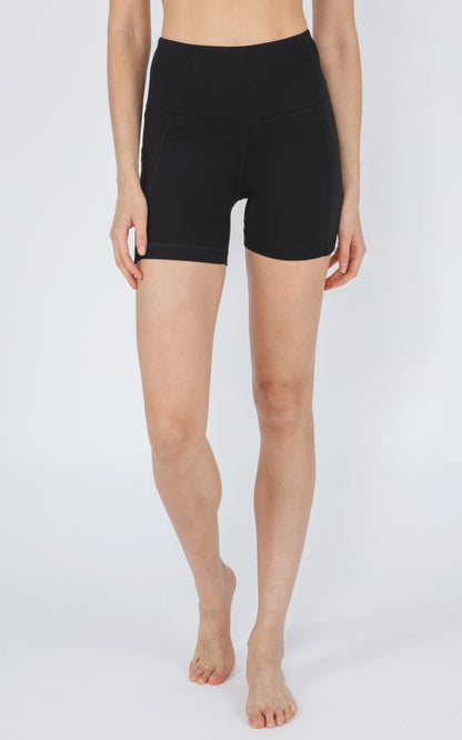 90 Degree by Reflex Lux Tribeca 5" High Waist Side Pocket Bike Short