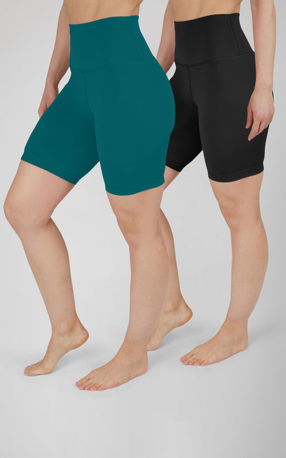90 Degree by Reflex 2 PK Lux Super Hi Rise 7" Classic Biker Short