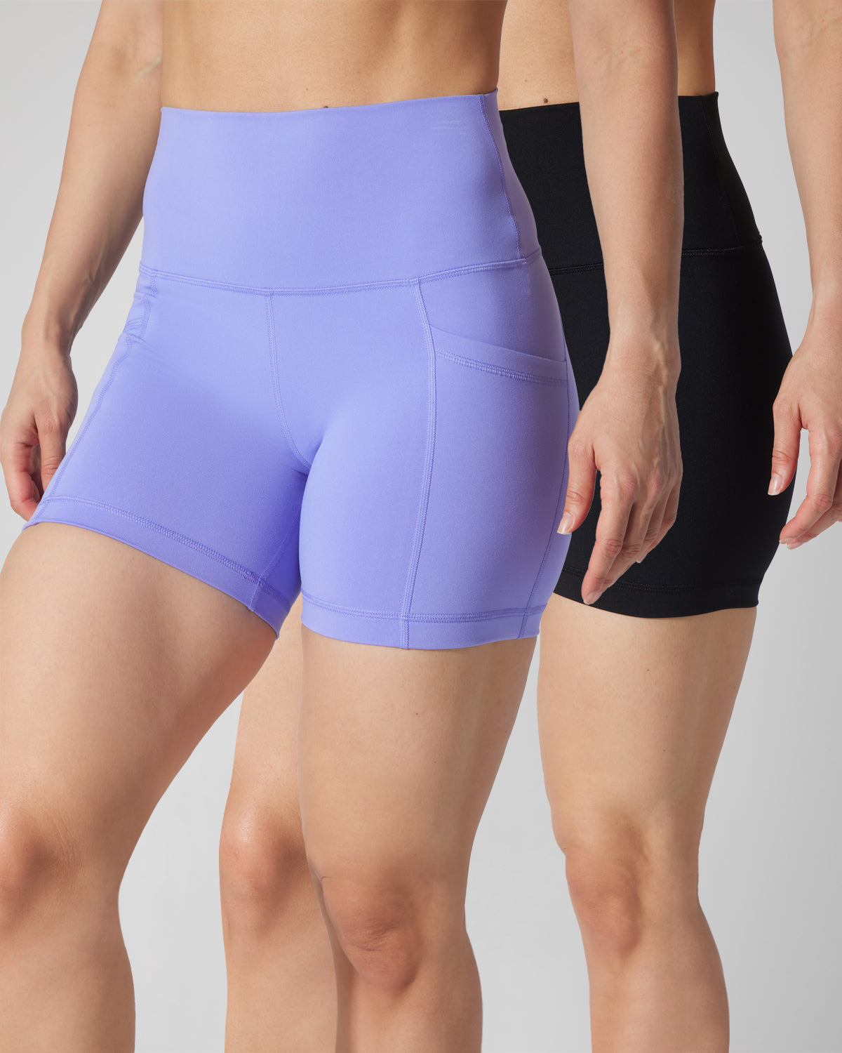 90 Degree by Reflex 2 PK Lux 5" One Classic and One Pocketed Shorts