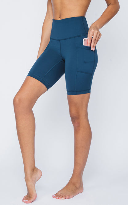 90 Degree by Reflex Tribeca High Waist 9" Short with Side Pockets