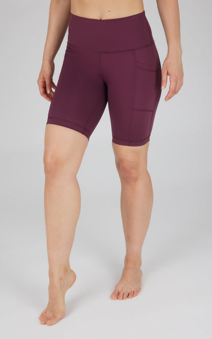90 Degree by Reflex Tribeca High Waist 9" Short with Side Pockets