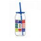 FIFA Trophy Glass Sipper with Blue Plastic Lid & Straw 18 OZ.