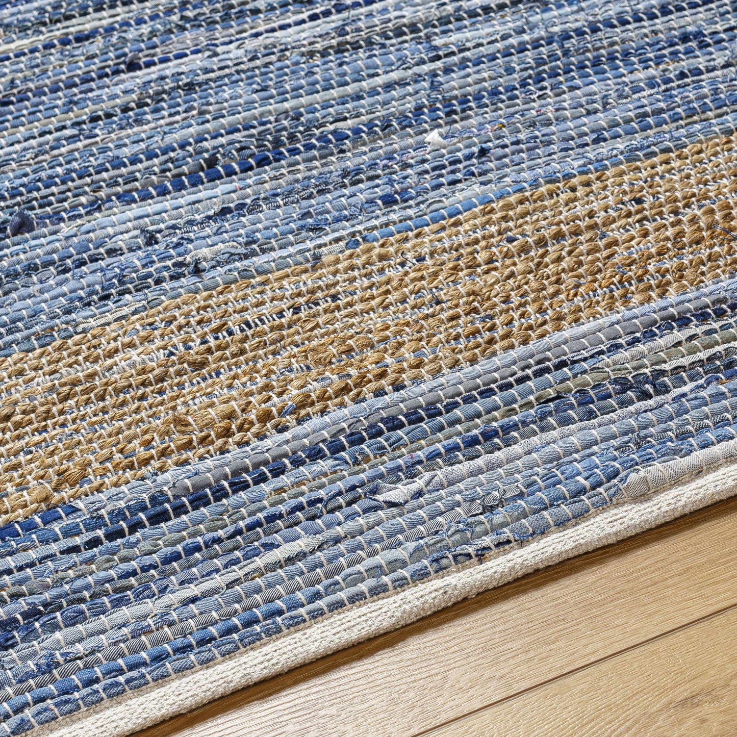 Ghita Recycled Blue Jean Rug - Clearance