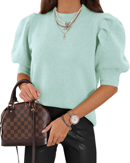 ✨Women's Puff Short Sleeve Sweater