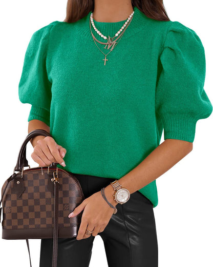 ✨Women's Puff Short Sleeve Sweater