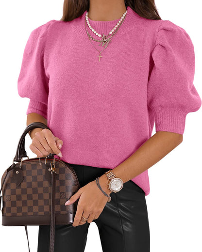 ✨Women's Puff Short Sleeve Sweater