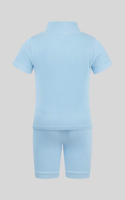 90 Degree by Reflex 4-6X Rib Seamless Top & Short & Scrunchie Set