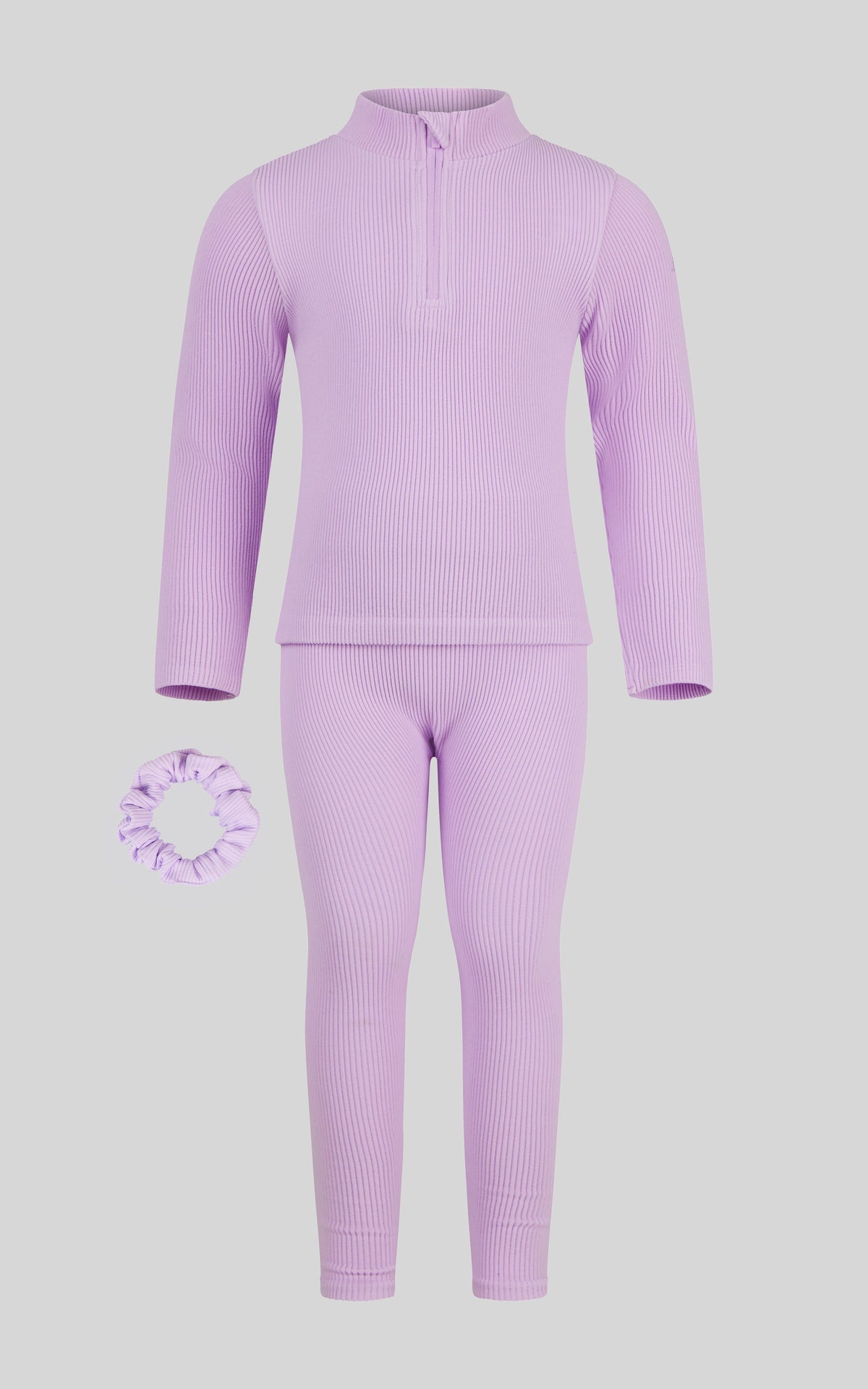 90 Degree by Reflex 4-6x Girls 3 PC Half Zip Long Sleeve + Legging + Scrunchie Set