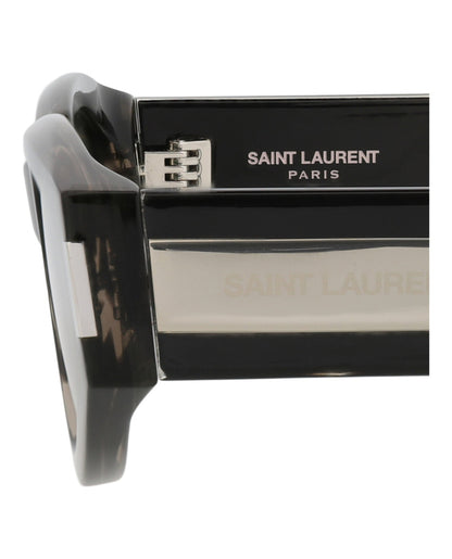 Saint Laurent Round-Frame Recycled Acetate Sunglasses