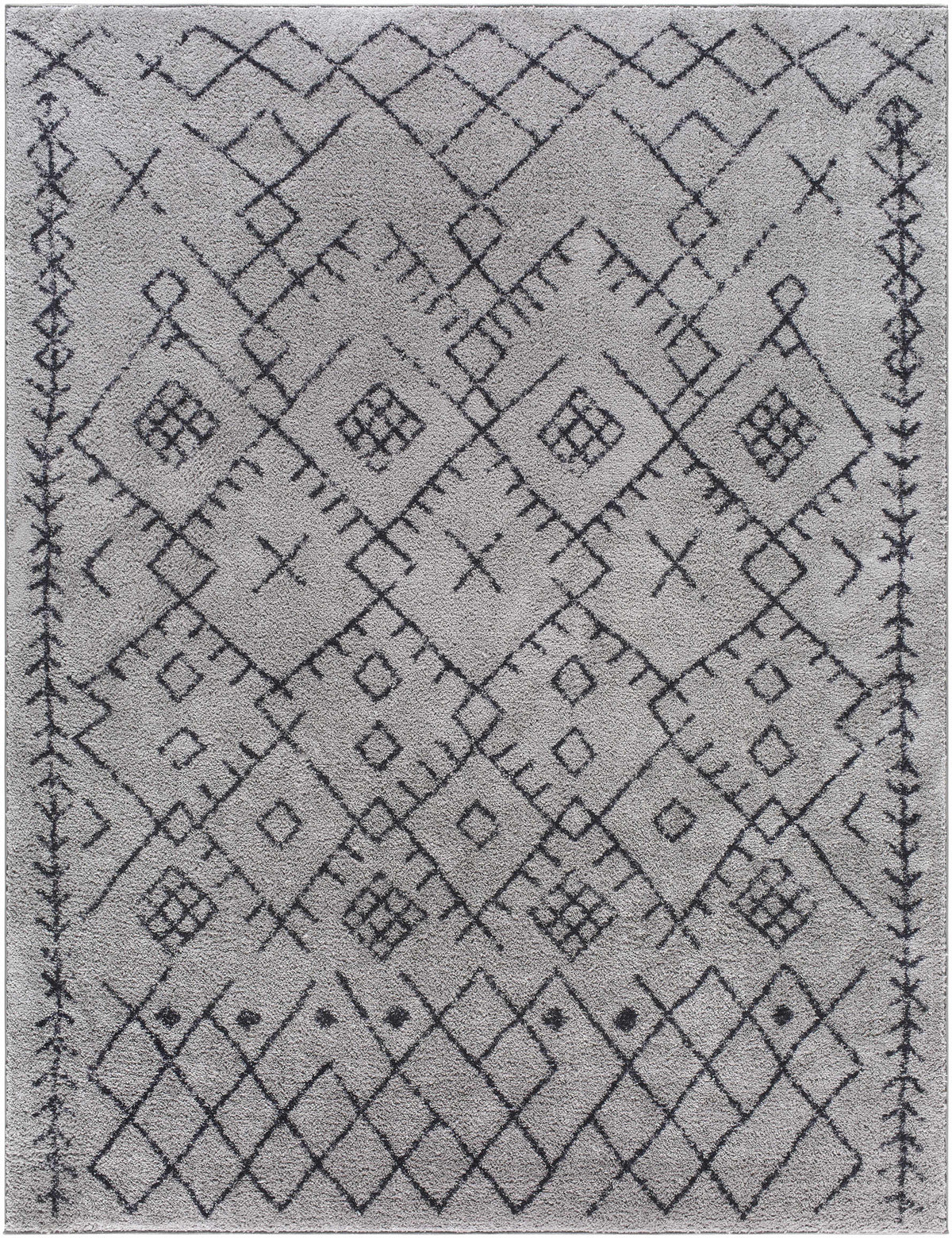 Elyes Gray Washable Area Rug - Clearance