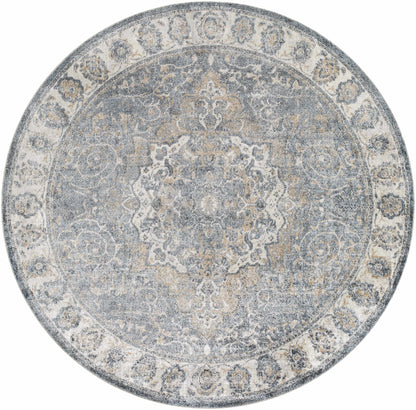 Aurum Blue Washable Area Rug - Clearance