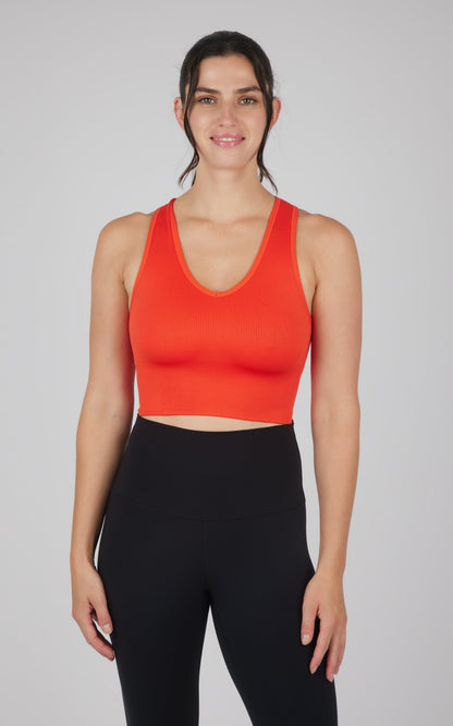 90 Degree by Reflex 2 PK Ribbed V-Neck Tank Top