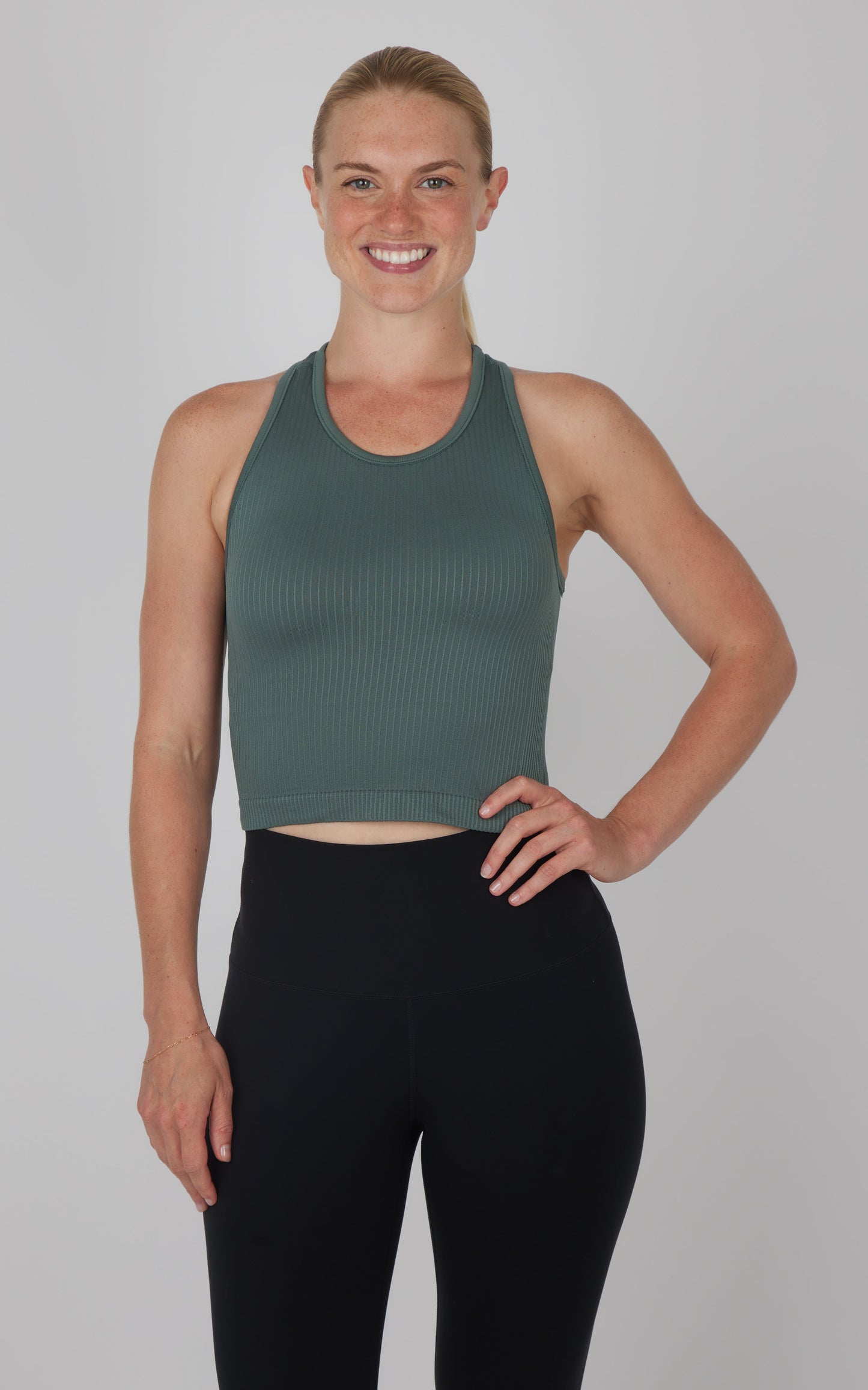 90 Degree by Reflex 2 PK Racerback Tank with Built in Bra