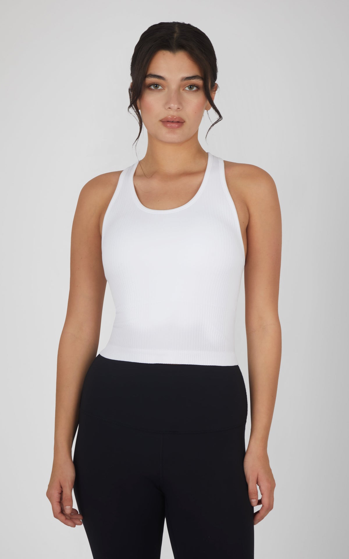 90 Degree by Reflex Ribbed Tank with Padded Bra