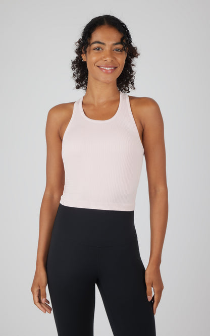 90 Degree by Reflex Ribbed Tank with Padded Bra