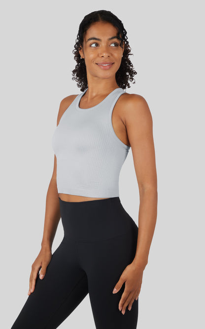 90 Degree by Reflex Ribbed Tank with Padded Bra