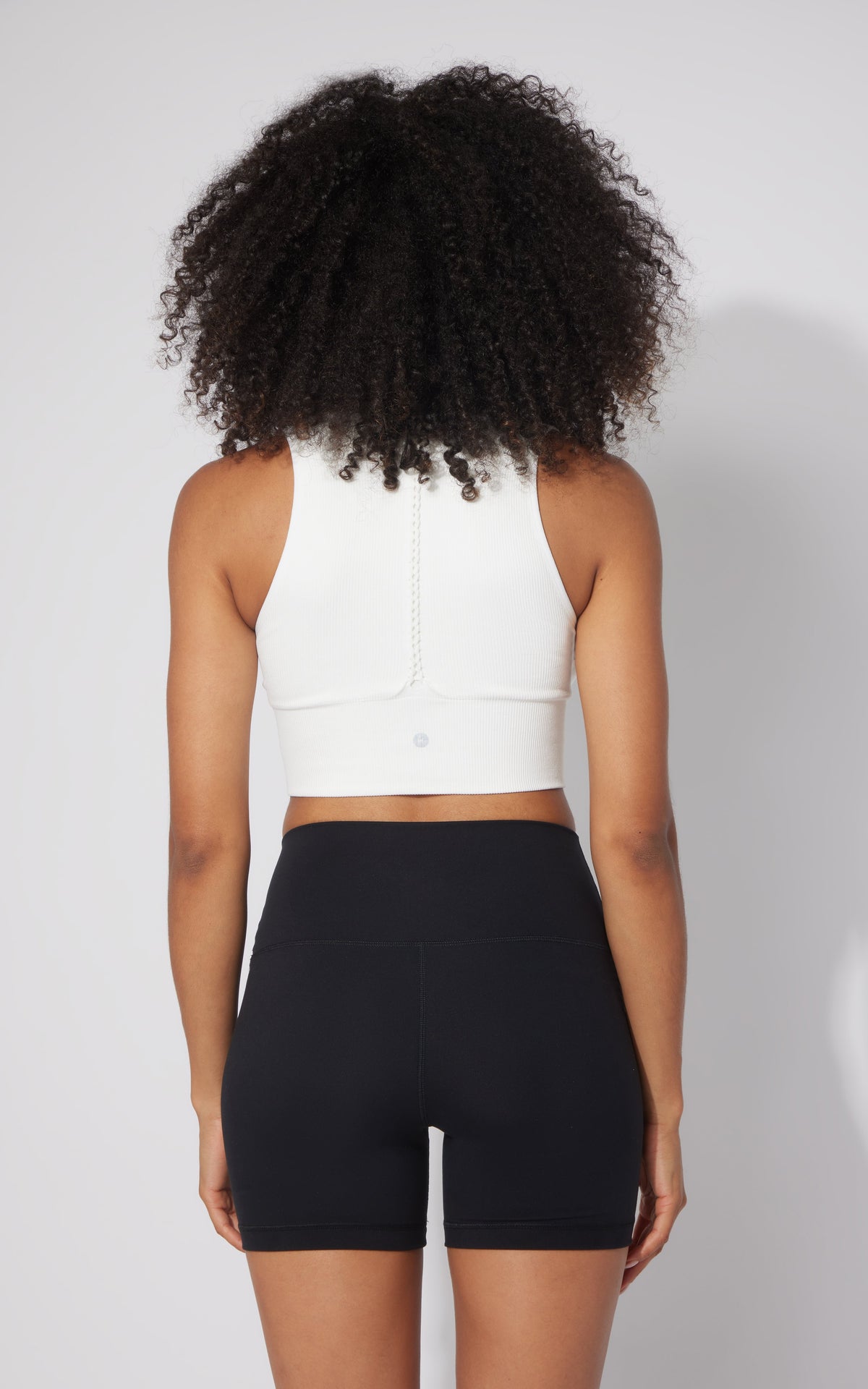 90 Degree by Reflex 2 PK Ribbed Seamless V-Neck Cropped Tank Top