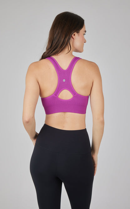 90 Degree by Reflex 2 PK Seamless Textured Zip Bra Top