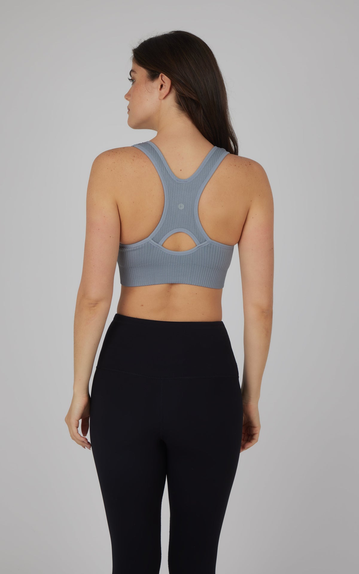 90 Degree by Reflex 2 PK Seamless Textured Zip Bra Top