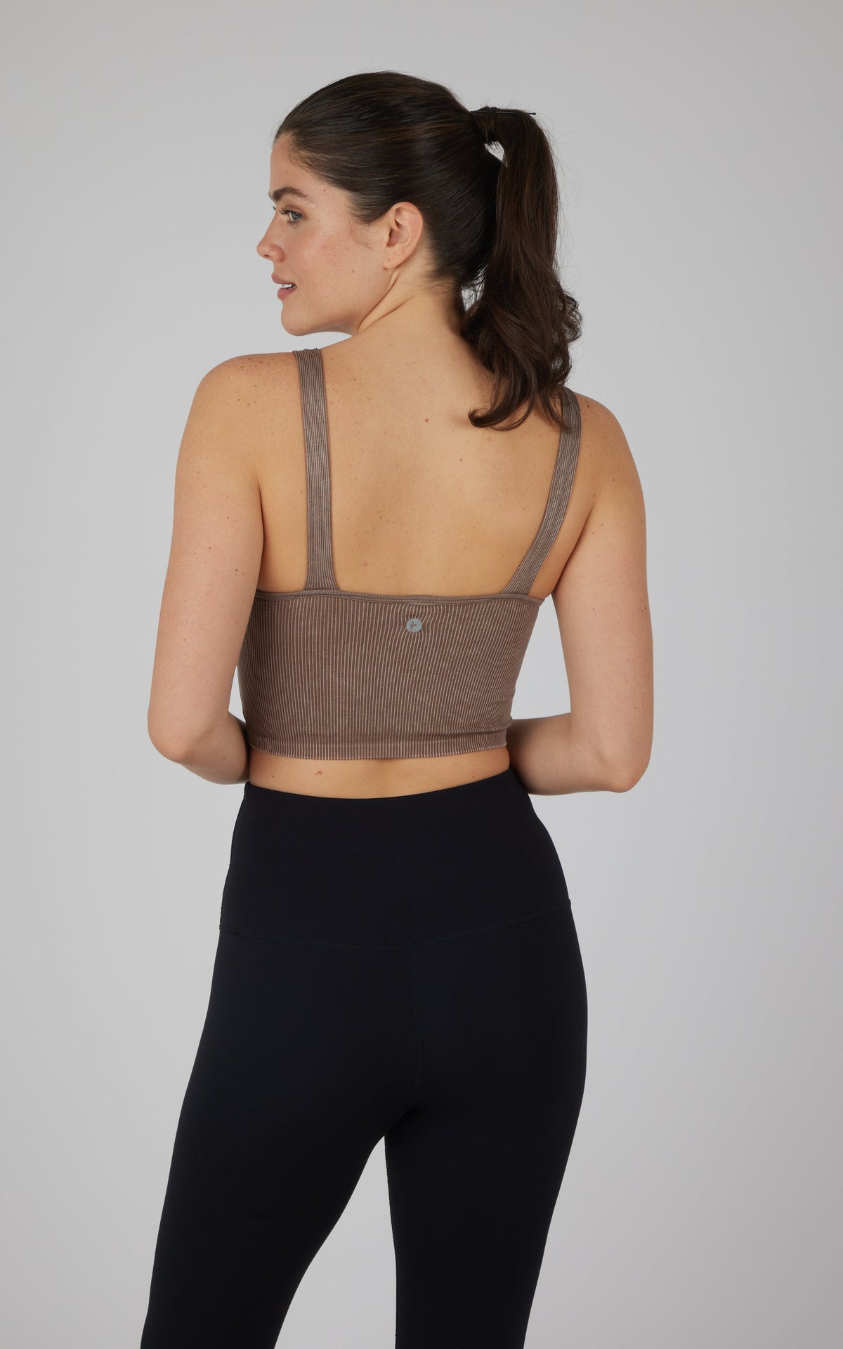 90 Degree by Reflex Stonewash 2 PK Scoop Neck Bralette Tank