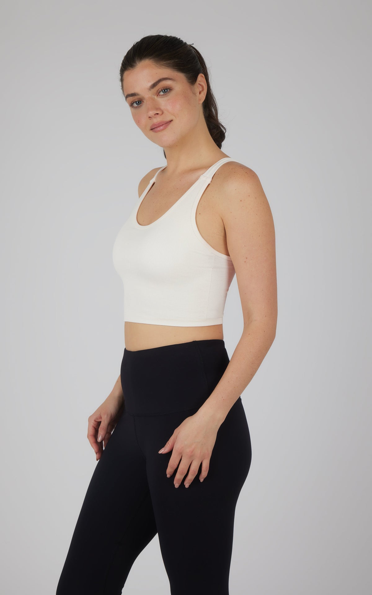 90 Degree by Reflex Stonewash 2 PK Scoop Neck Bralette Tank