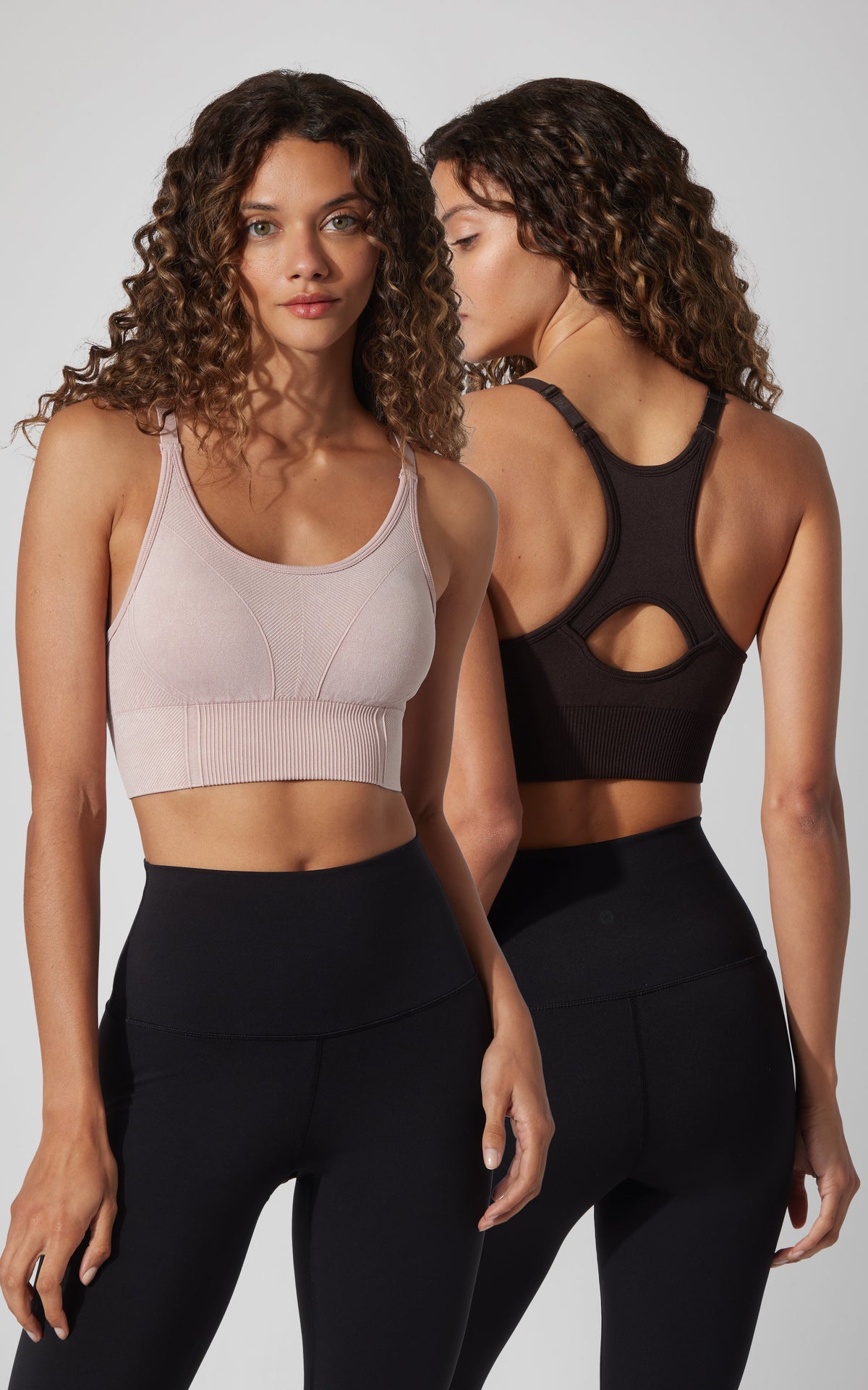 90 Degree by Reflex 2 PK Stone Washed Verta Textured Bra