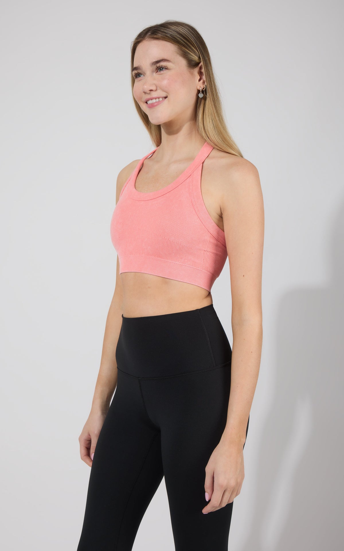90 Degree by Reflex 2 PK Stone Washed Seamless Marvella Bra Tank