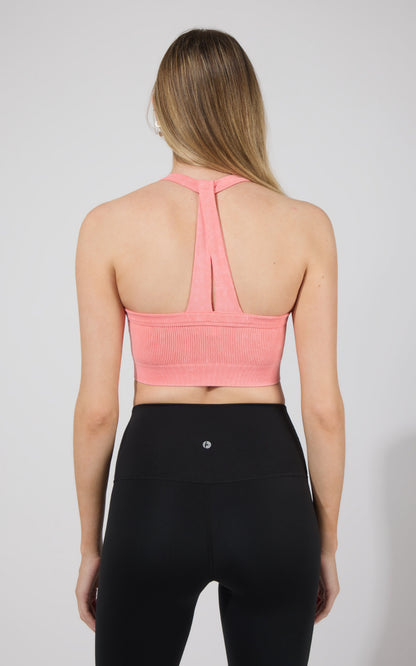 90 Degree by Reflex 2 PK Stone Washed Seamless Marvella Bra Tank
