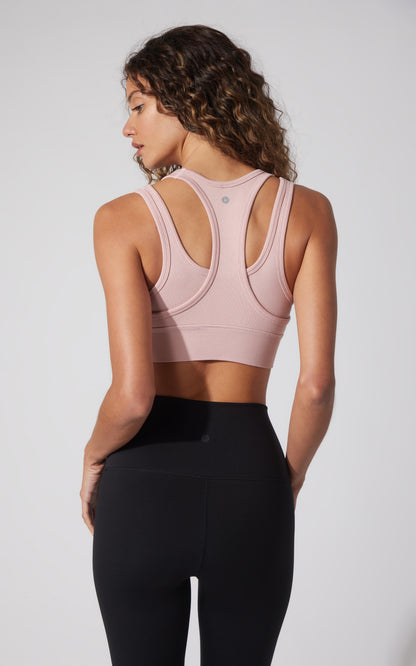 90 Degree by Reflex Seamless Ribbed Double Layer Bra