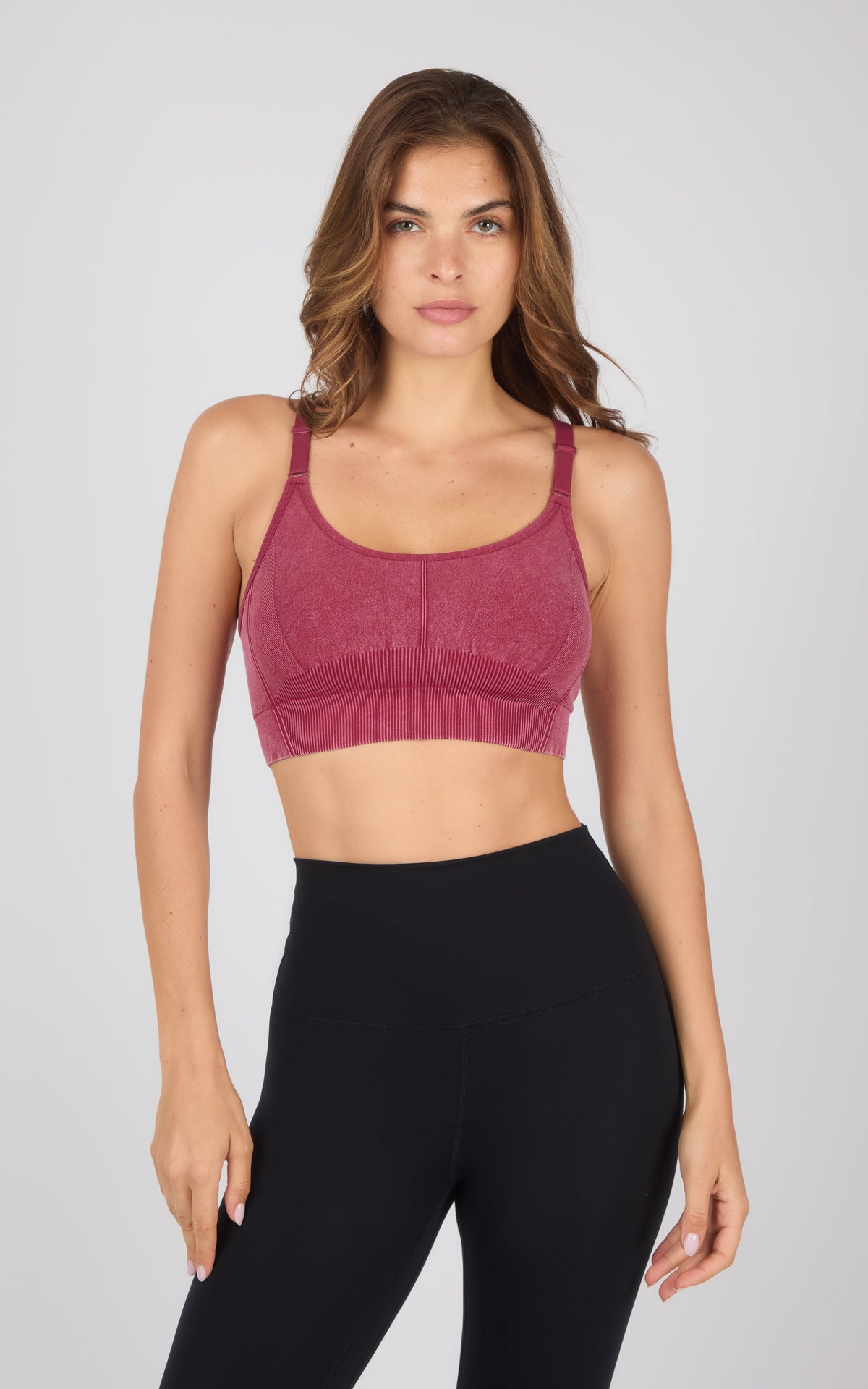 90 Degree by Reflex 2PK Stone Wash Seamless Ribbed Maelis Bra