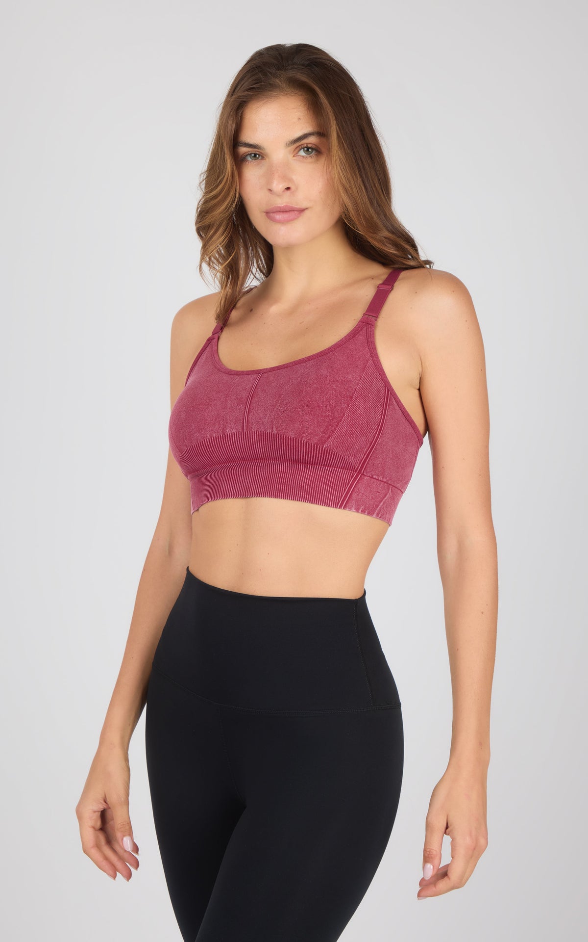 90 Degree by Reflex 2PK Stone Wash Seamless Ribbed Maelis Bra
