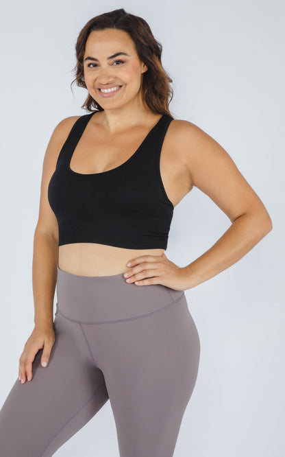 90 Degree by Reflex Plus Seamless Crisscross Back Sports Bra