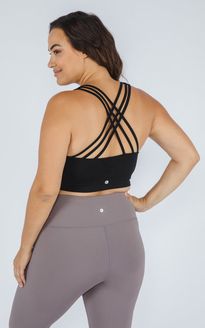 90 Degree by Reflex Plus Seamless Crisscross Back Sports Bra