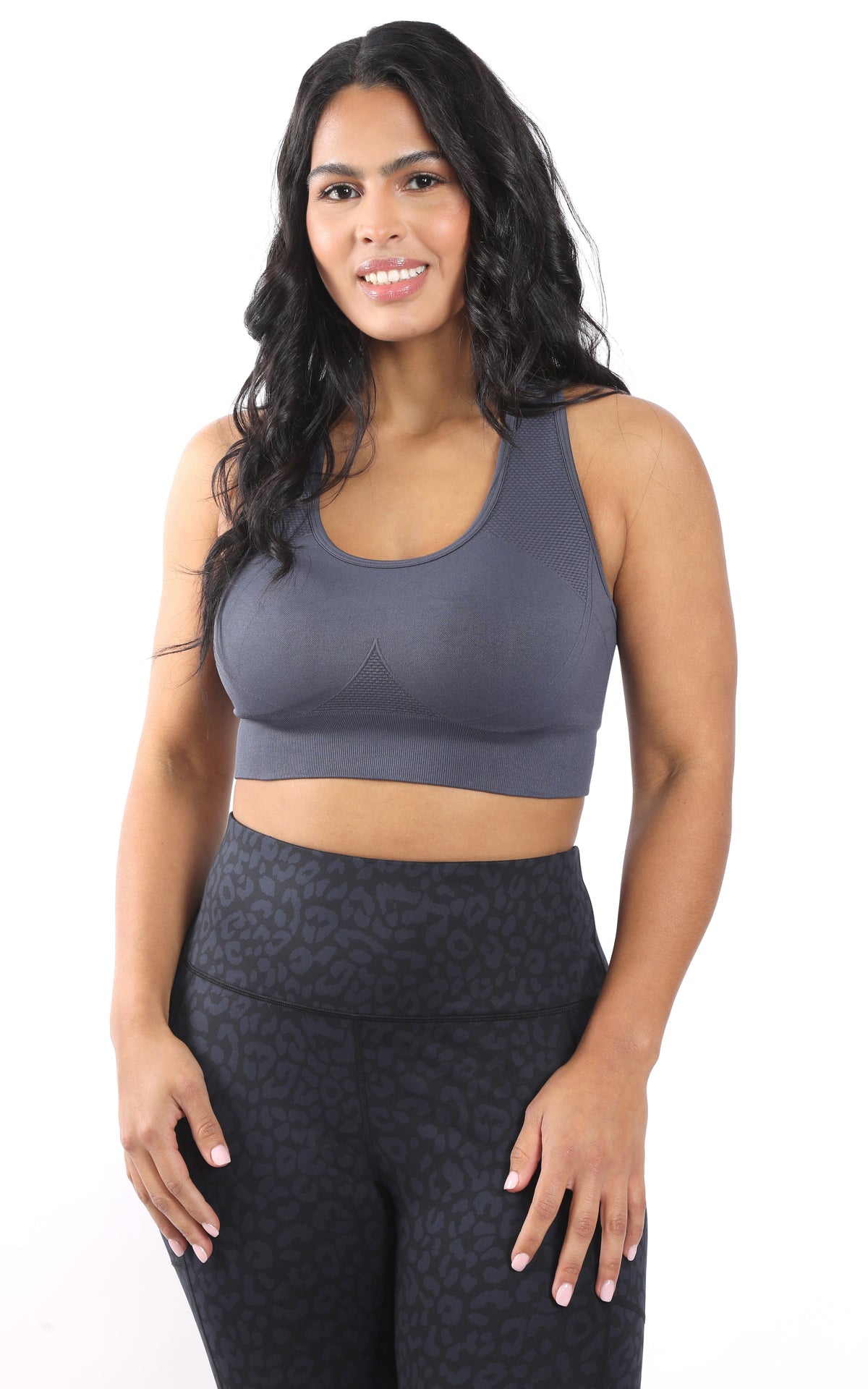 90 Degree by Reflex Plus Seamless Crisscross Back Sports Bra