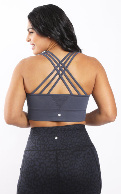90 Degree by Reflex Plus Seamless Crisscross Back Sports Bra