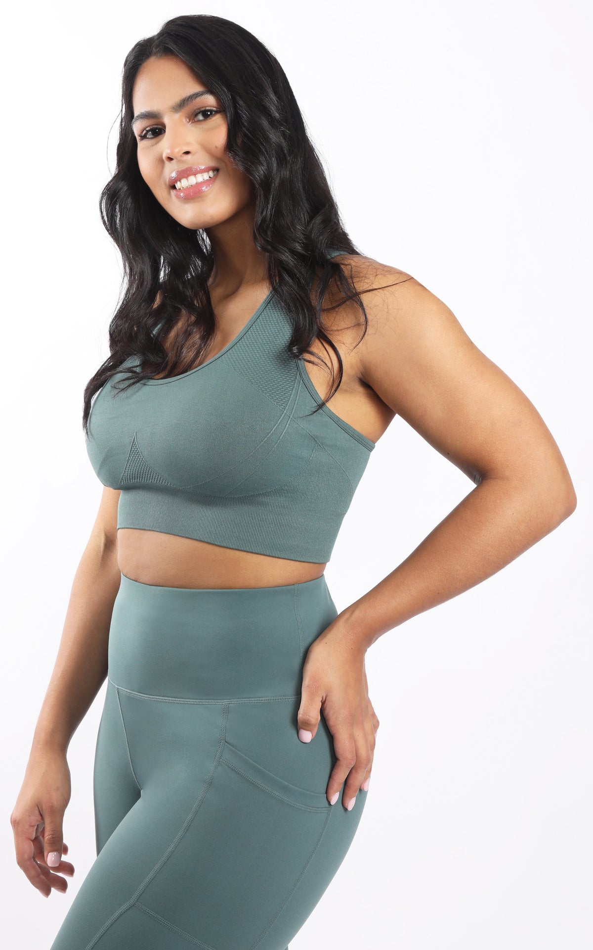 90 Degree by Reflex Plus Seamless Crisscross Back Sports Bra