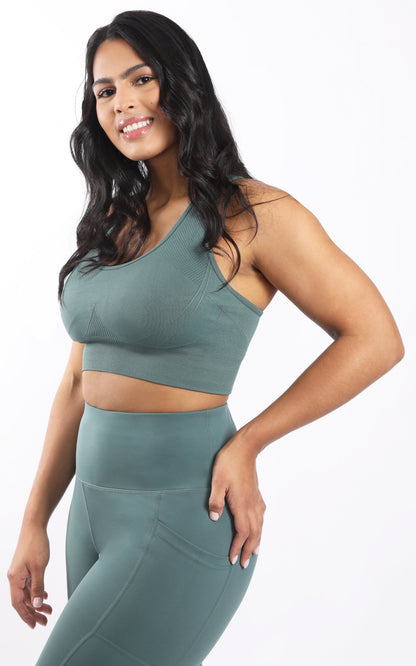 90 Degree by Reflex Plus Seamless Crisscross Back Sports Bra