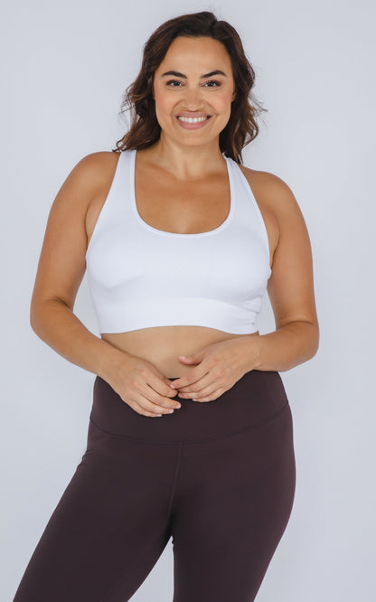 90 Degree by Reflex Plus Seamless Crisscross Back Sports Bra