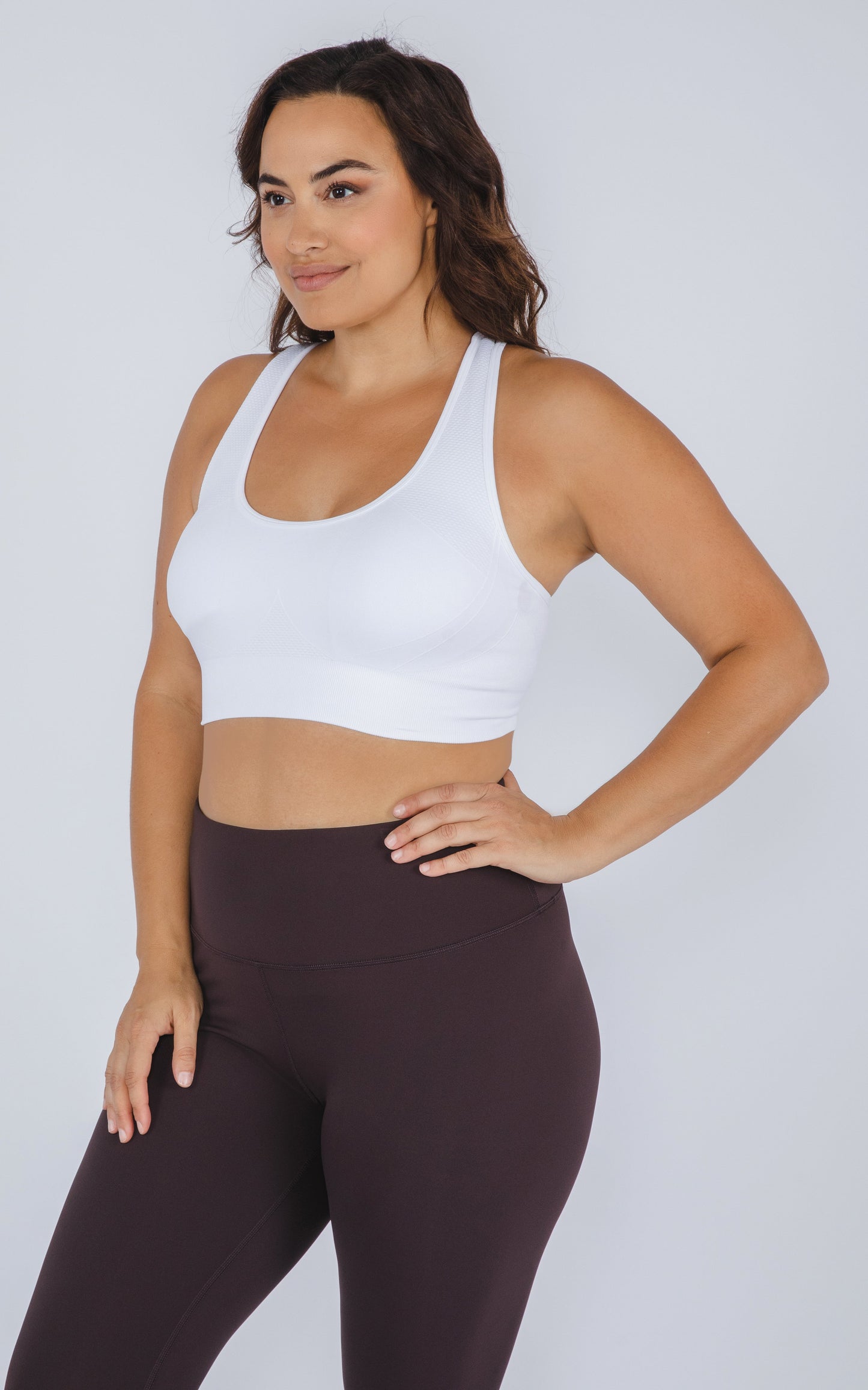 90 Degree by Reflex Plus Seamless Crisscross Back Sports Bra