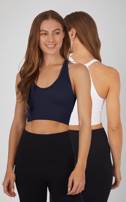 90 Degree by Reflex 2 PK Ribbed Bralette