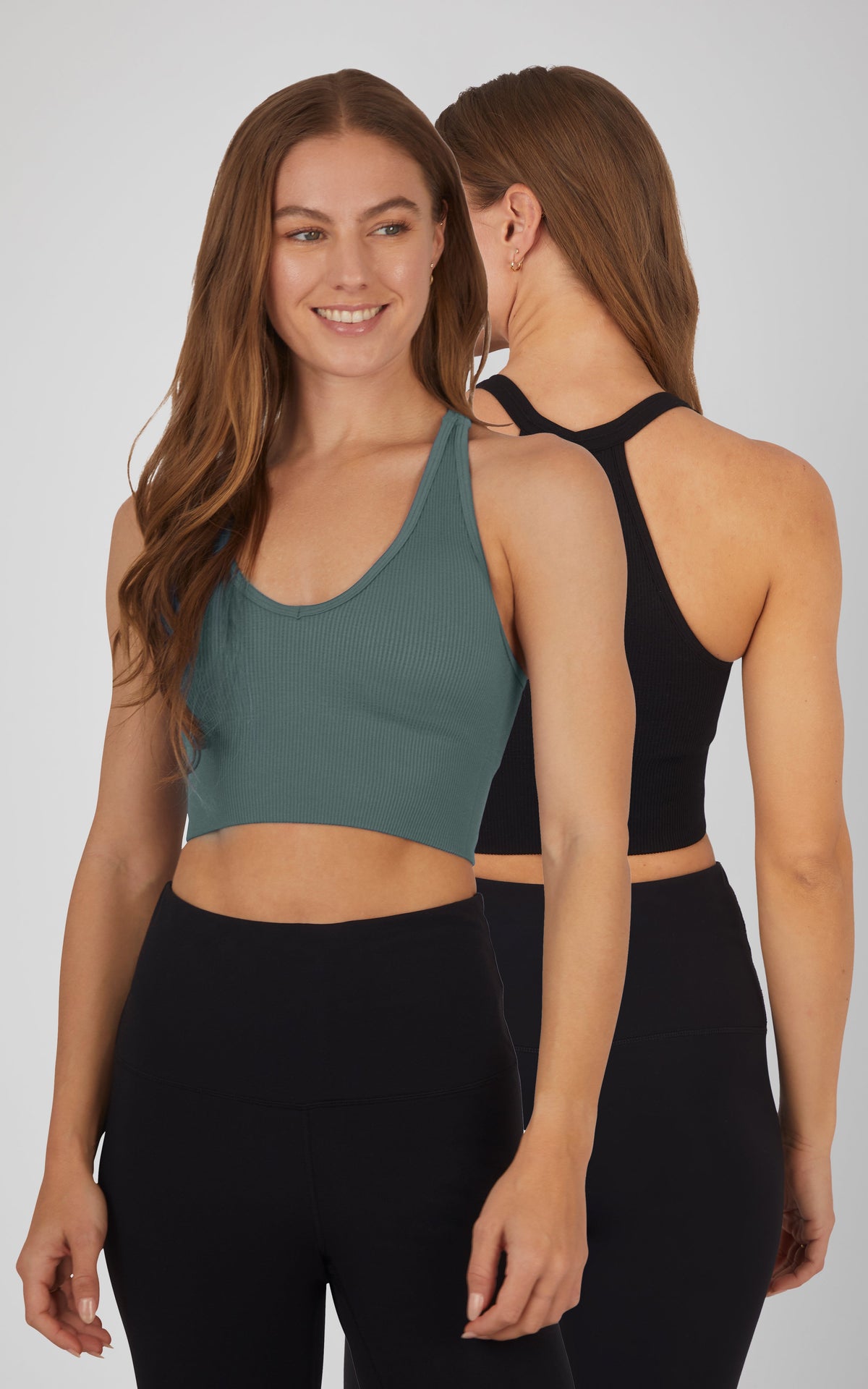 90 Degree by Reflex 2 PK Ribbed Bralette