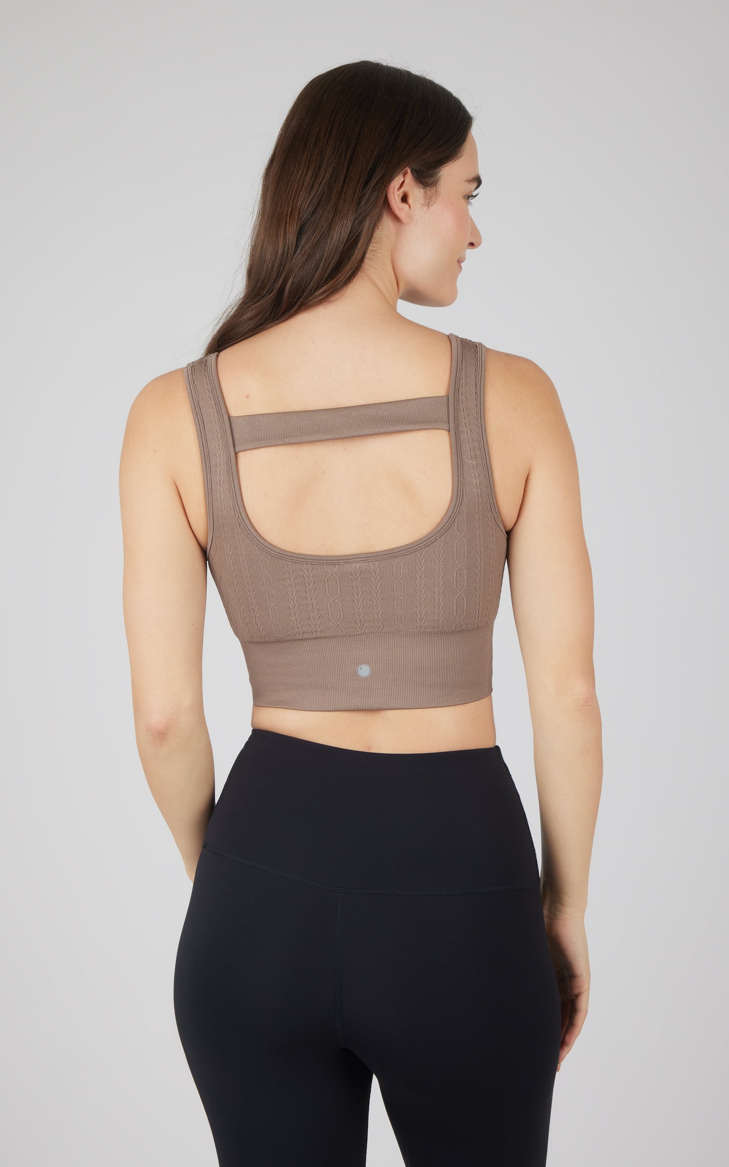 90 Degree by Reflex 2 PK Seamless Cable Knit Texture Bra Top