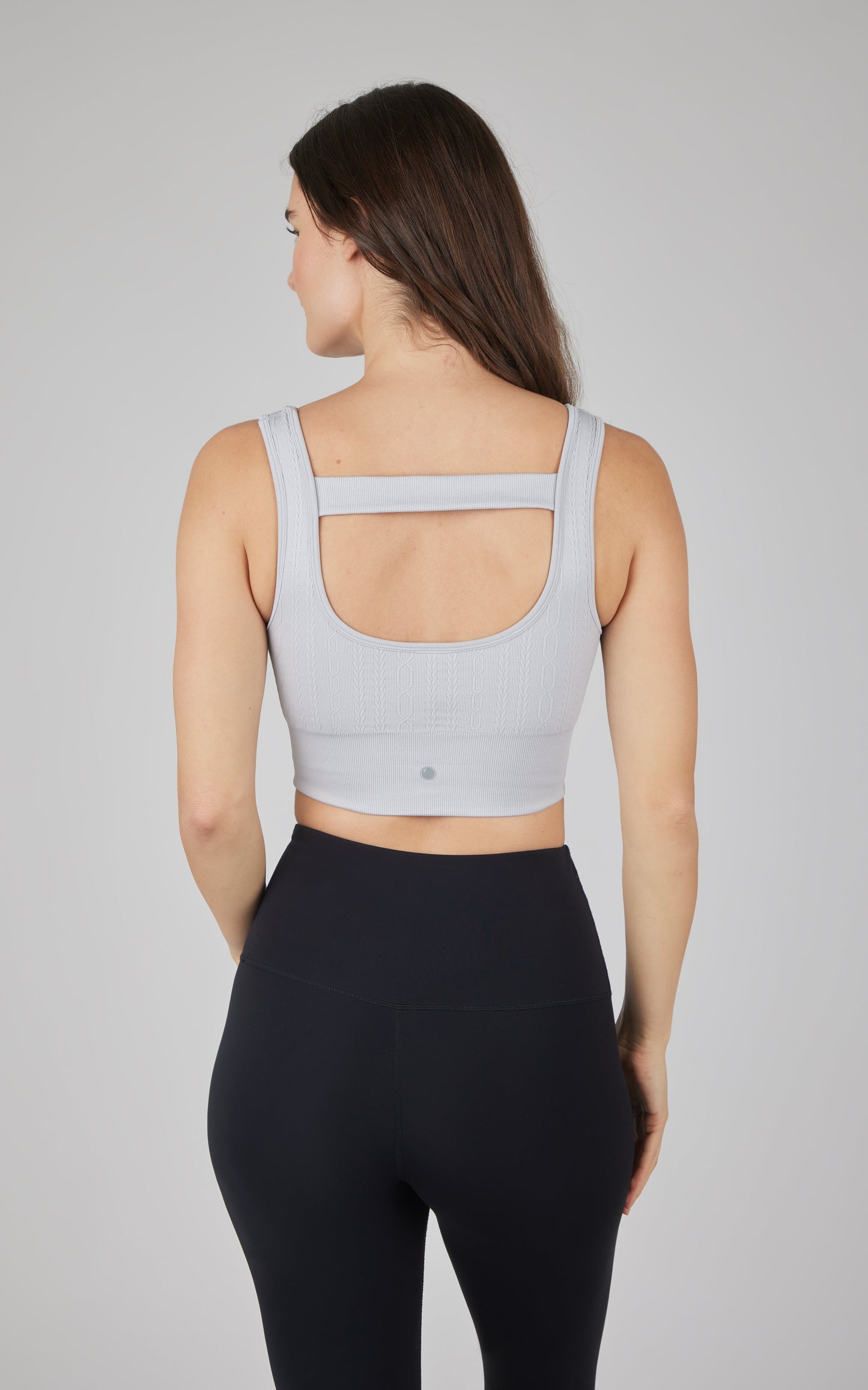 90 Degree by Reflex 2 PK Seamless Cable Knit Texture Bra Top