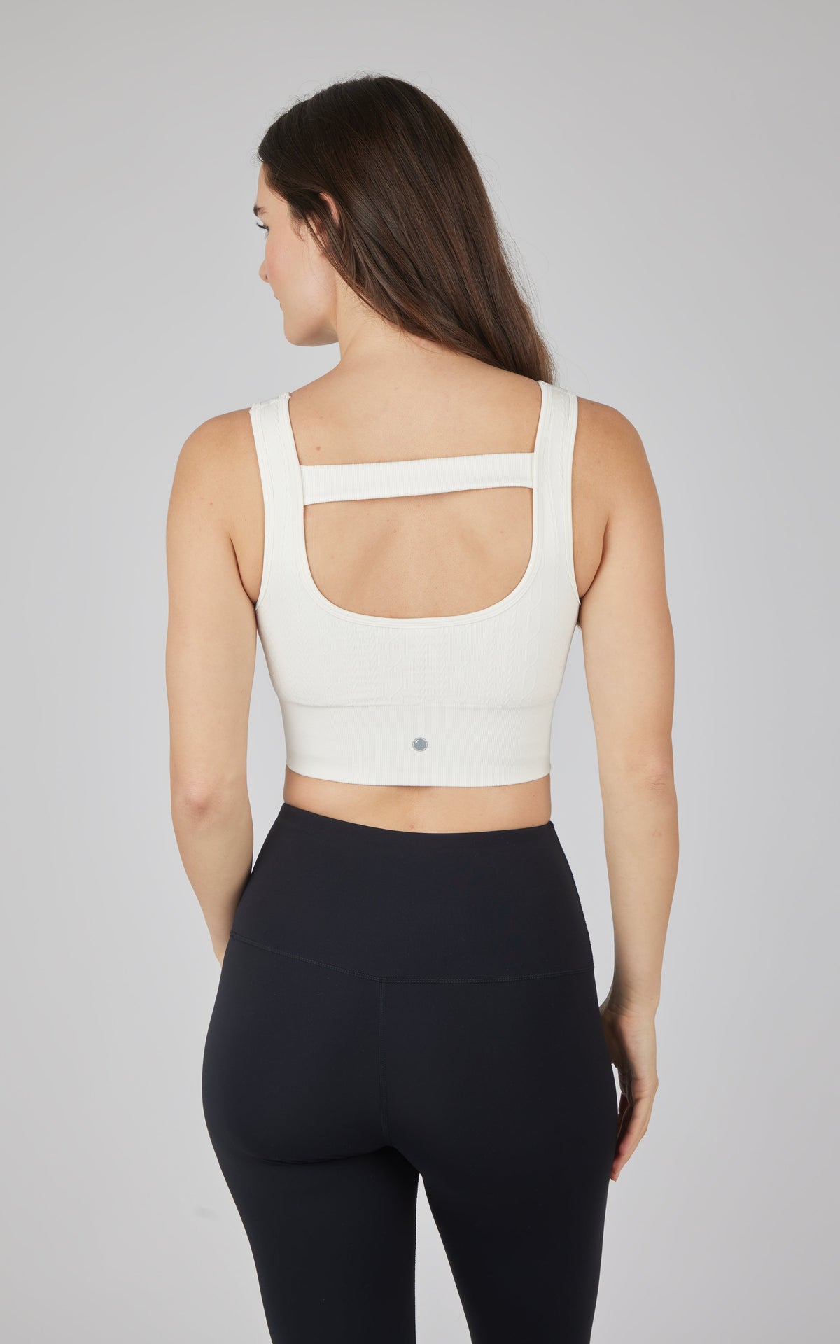 90 Degree by Reflex 2 PK Seamless Cable Knit Texture Bra Top