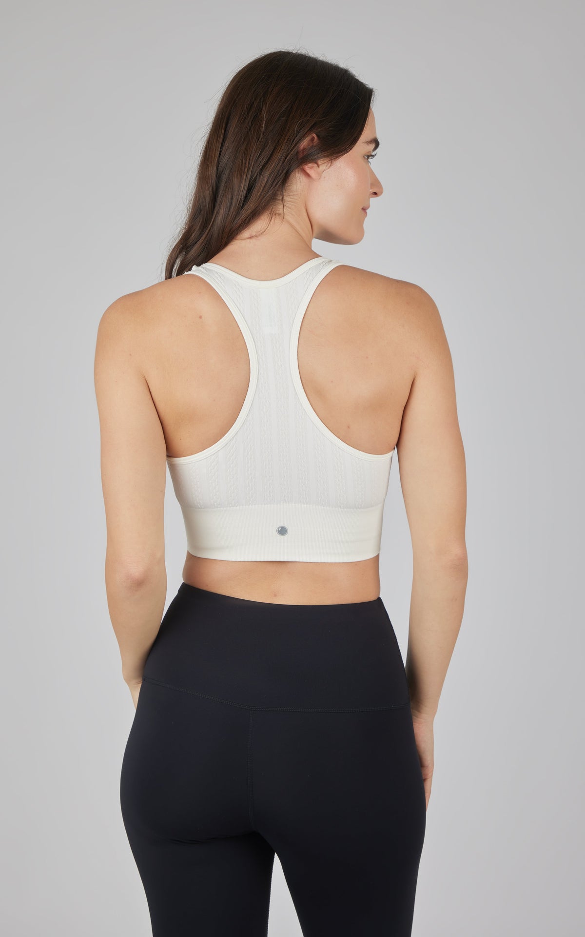 90 Degree by Reflex 2 PK Seamless Cable Knit Racerback Bra Top