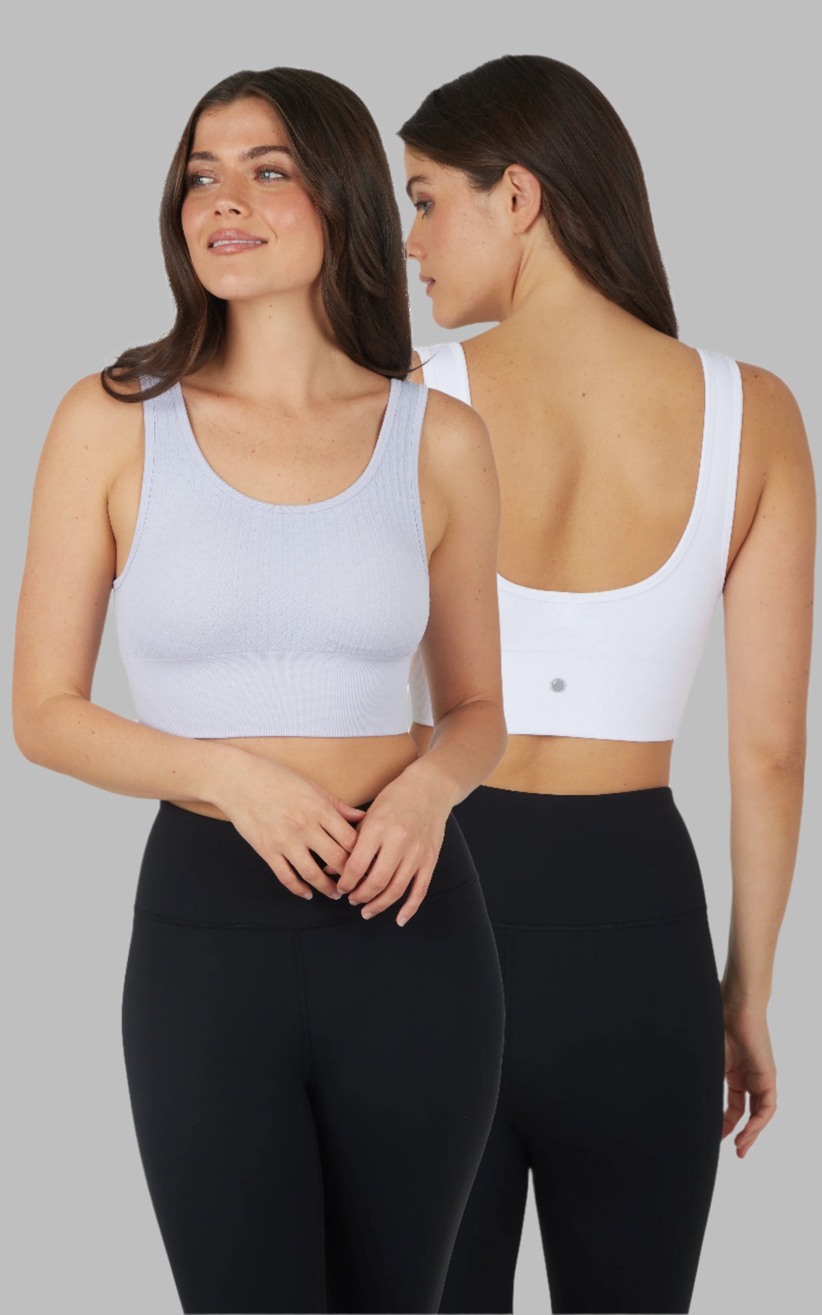 90 Degree by Reflex 2 PK Textured Seamless Scooped Neck Bra