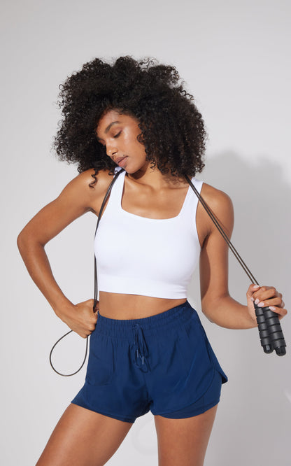 90 Degree by Reflex Lightstreme 2-in-1 Running Shorts with Drawstring